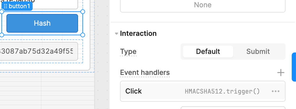 Eventhandler for HMAC Retool function