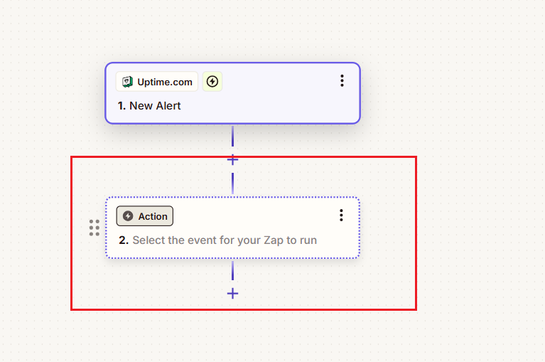 Creating a Zap action type for Uptime.com.