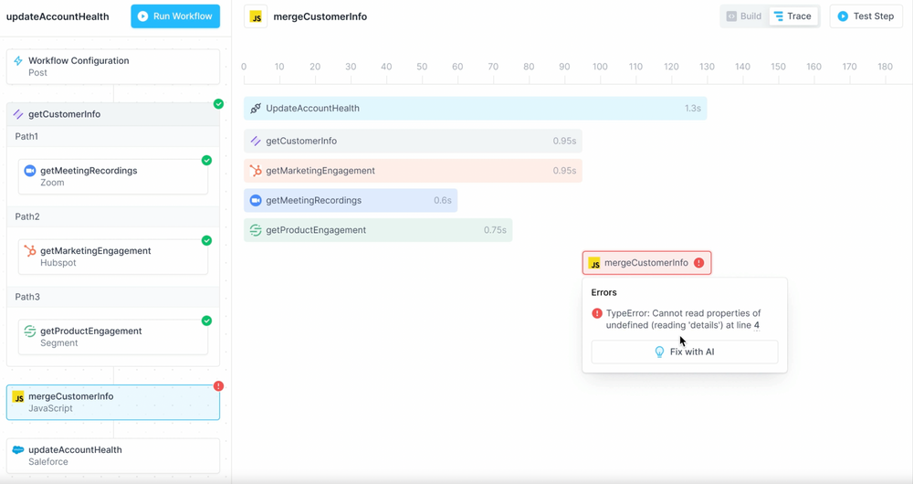 An example Superblocks workflow.