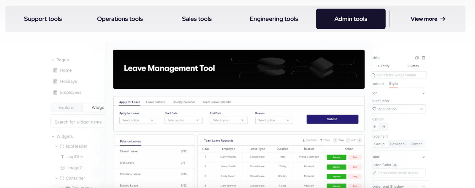 Appsmith build options