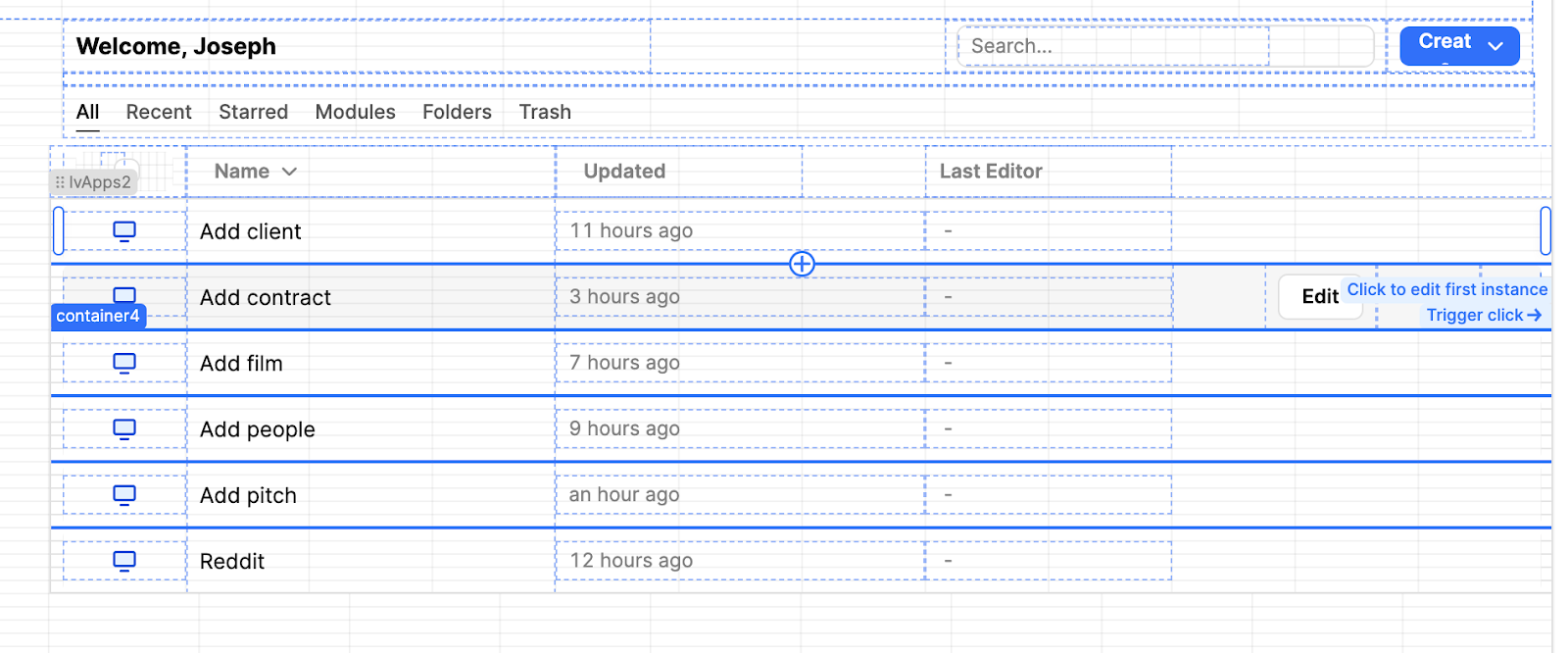 Configuring List View Component in Retool