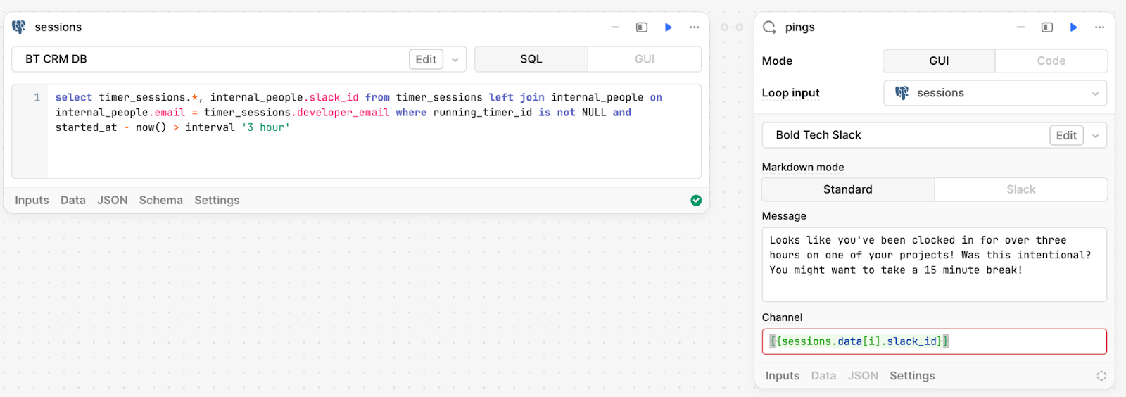 Retool timer continues running when the app is closed.