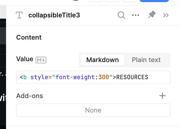 Using CSS to change appearance of text in Retool.