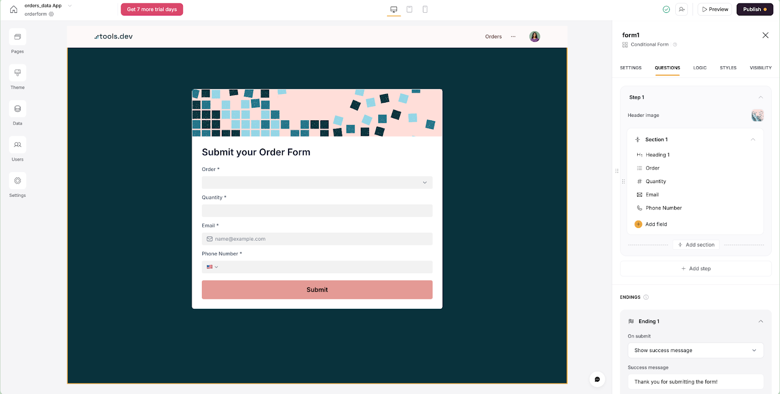 Customisation in Softr