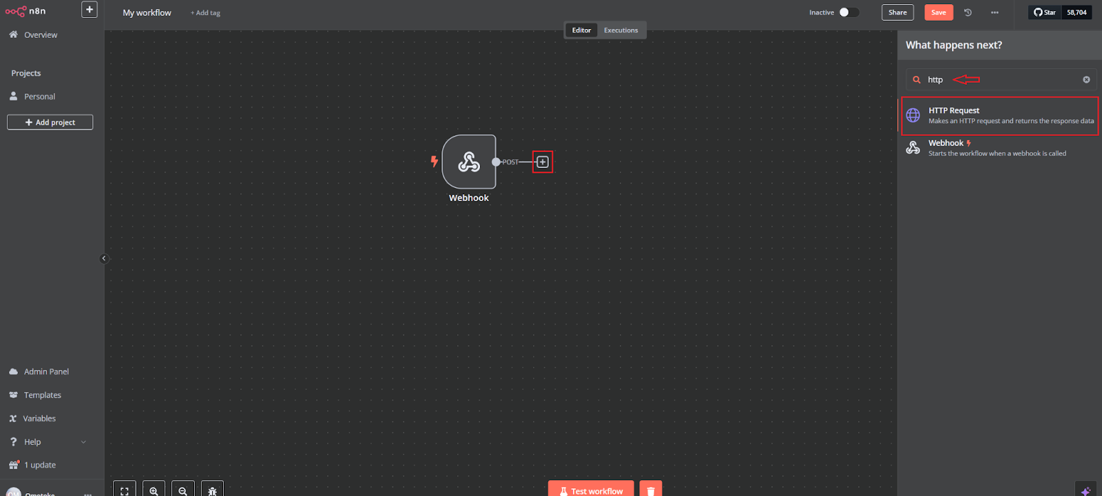 Configure your webhook in n8n