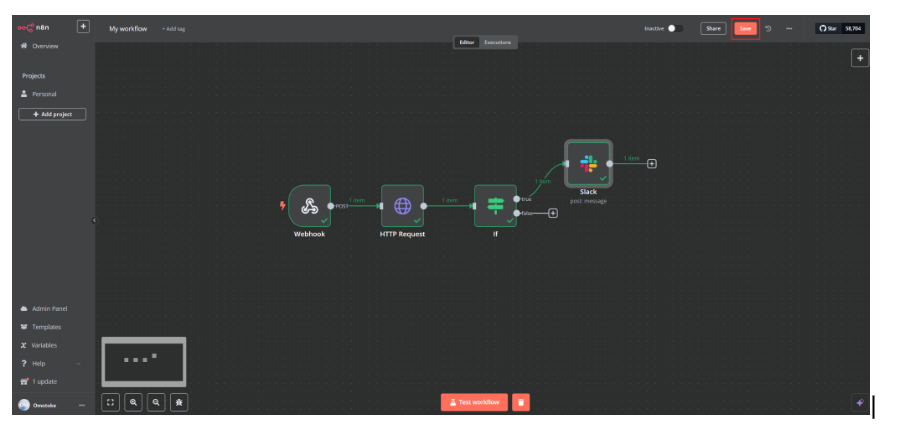 Secure your workflow by saving