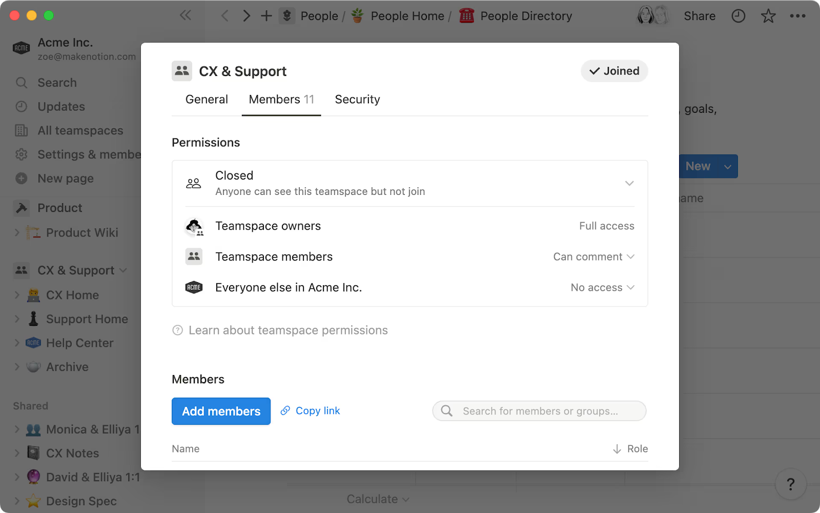 Building in Notion: Permissions and Security