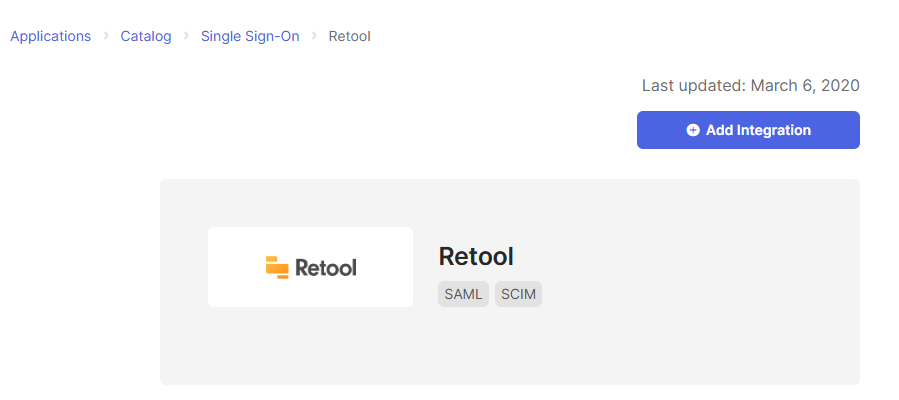 Okta SSO Retool integration