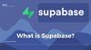 Simple feature image for blog post - What is Supabase? with logo