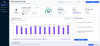 Client account overview showing health score, contract value, active seats, and renewal date alongside an engagement over time chart and AI account summary panel.