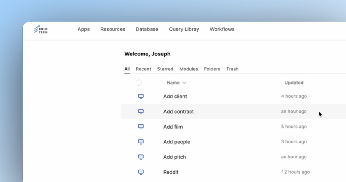 Retool Sign In Creating Retool in Retool (with template)